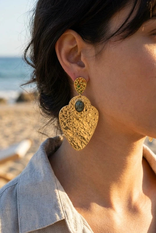 Boucles d’oreilles en acier inoxydable