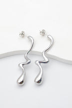 Boucles d'oreilles en acier inoxydable - ARGENT