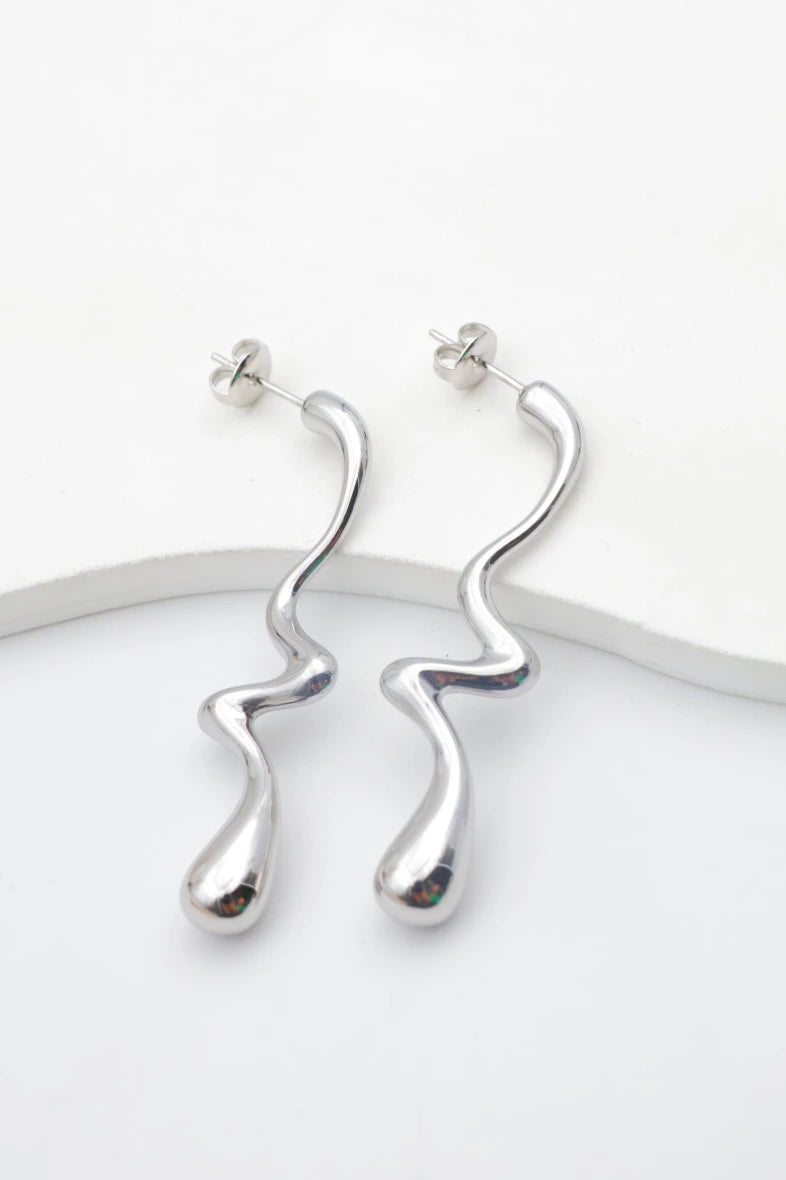 Boucles d’oreilles en acier inoxydable
