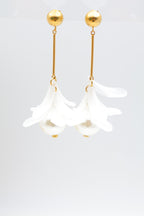 Boucles d'oreilles en acier inoxydable - BLANC