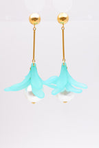 Boucles d'oreilles en acier inoxydable - BLEU