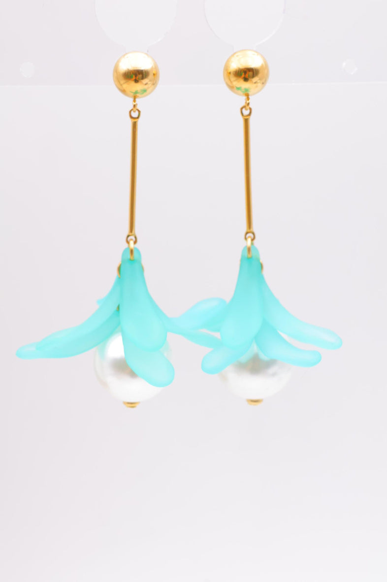 Boucles d'oreilles en acier inoxydable - BLEU