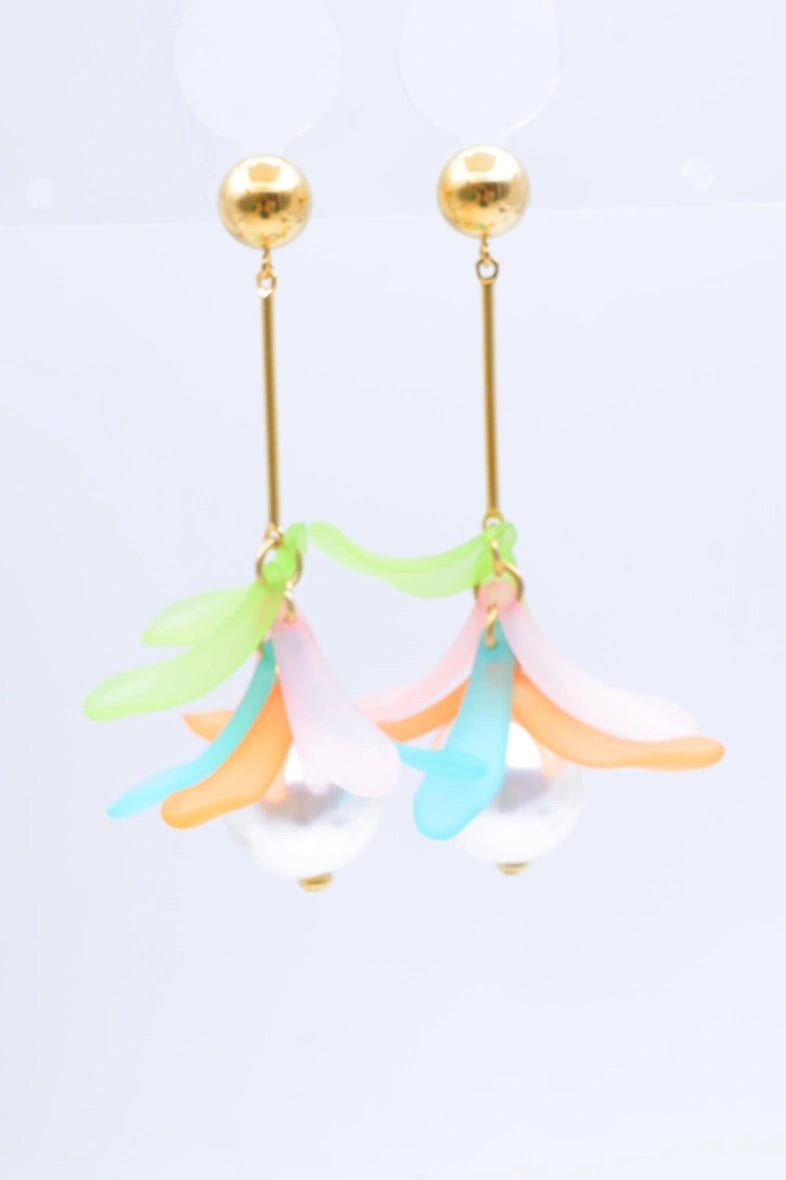 Boucles d'oreilles en acier inoxydable - MULTICOLORE