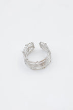 Bague en acier inoxydable ajustable - ARGENT