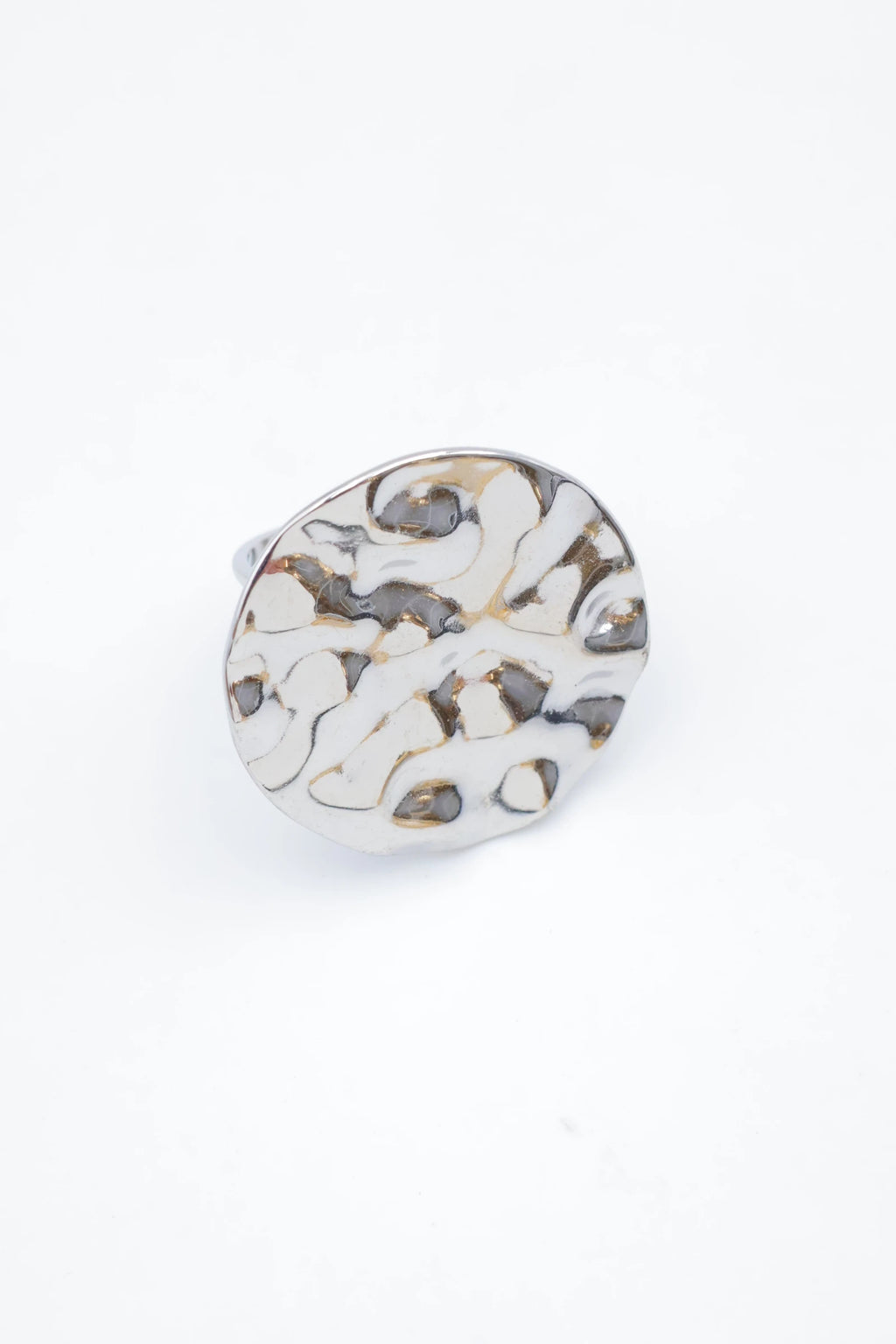 Bague en acier inoxydable ajustable - ARGENT