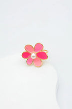 Bague en acier inoxydable ajustable - FUCHSIA