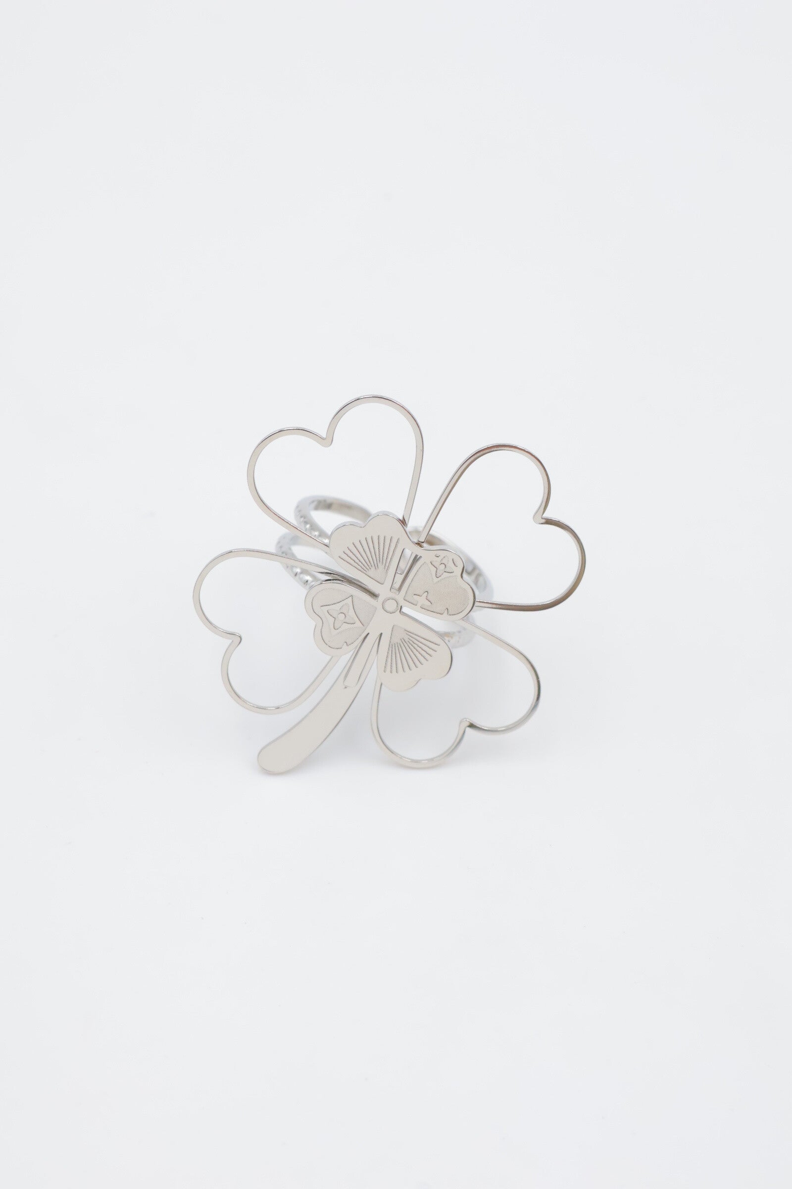 Bague en acier inoxydable ajustable - ARGENT