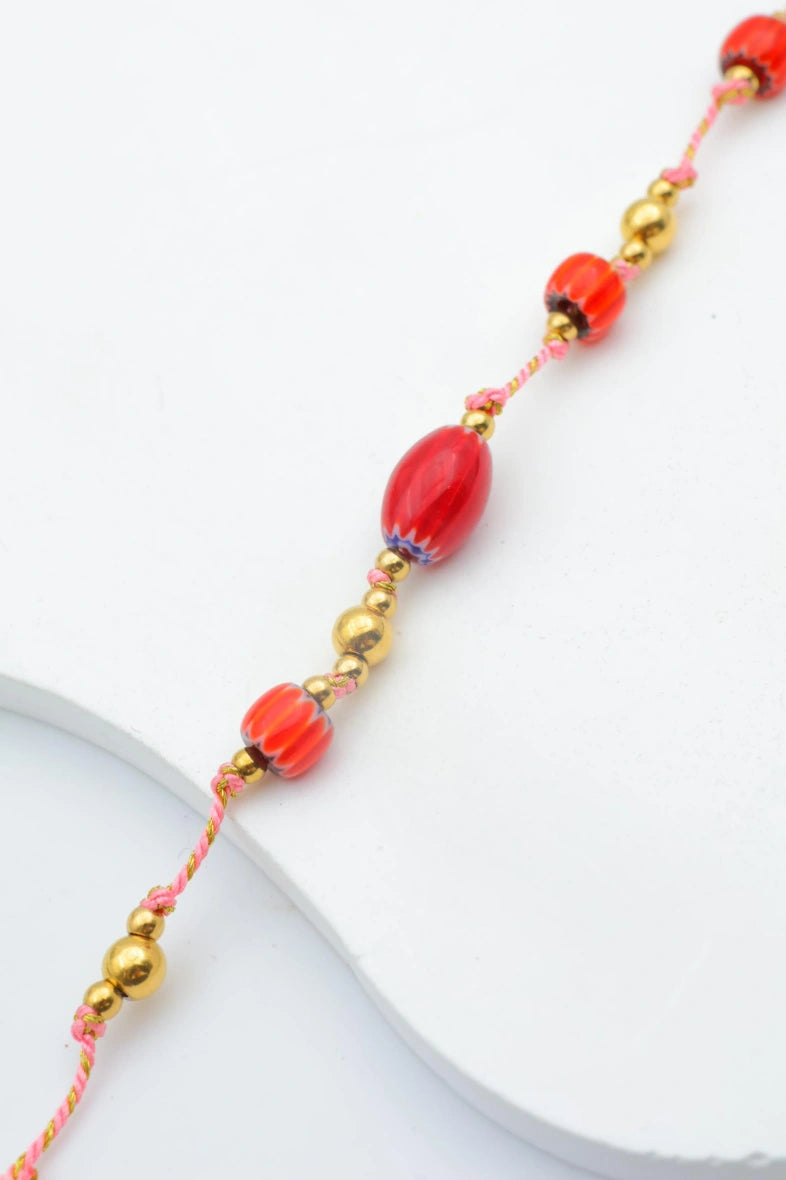 Bracelet en acier inoxydable - ROUGE