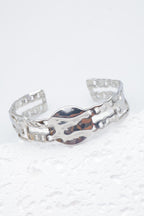 Bracelet jonc en acier inoxydable - ARGENT