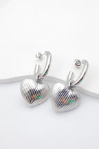 Boucles d'oreilles en acier inoxydable - ARGENT