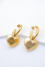 Boucles d'oreilles en acier inoxydable - DORÉ