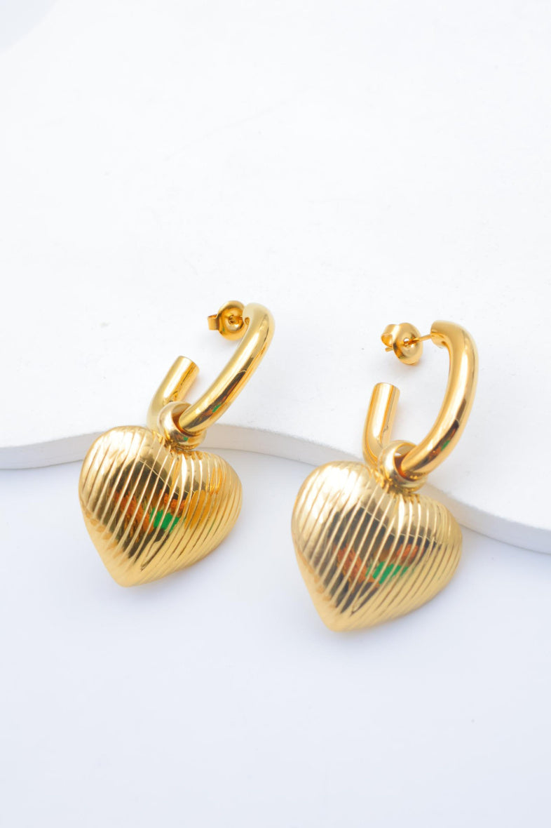 Boucles d'oreilles en acier inoxydable - DORÉ