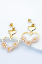 Boucles d'oreilles en acier inoxydable - BLANC