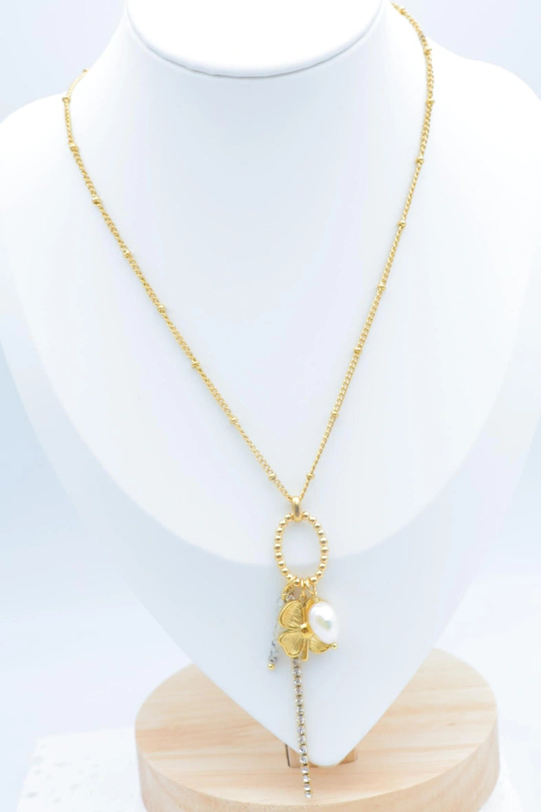 Collier en acier inoxydable - BLANC