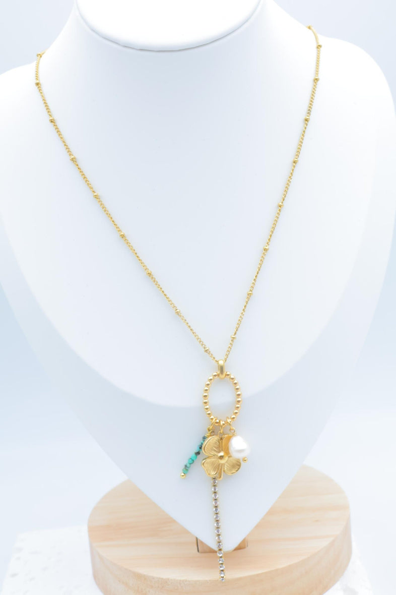 Collier en acier inoxydable - BLEU