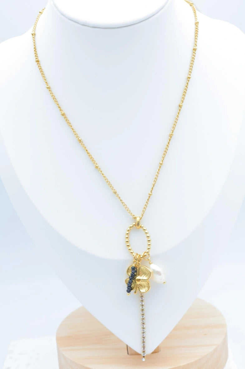 Collier en acier inoxydable - NOIR