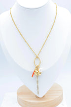 Collier en acier inoxydable - ORANGE