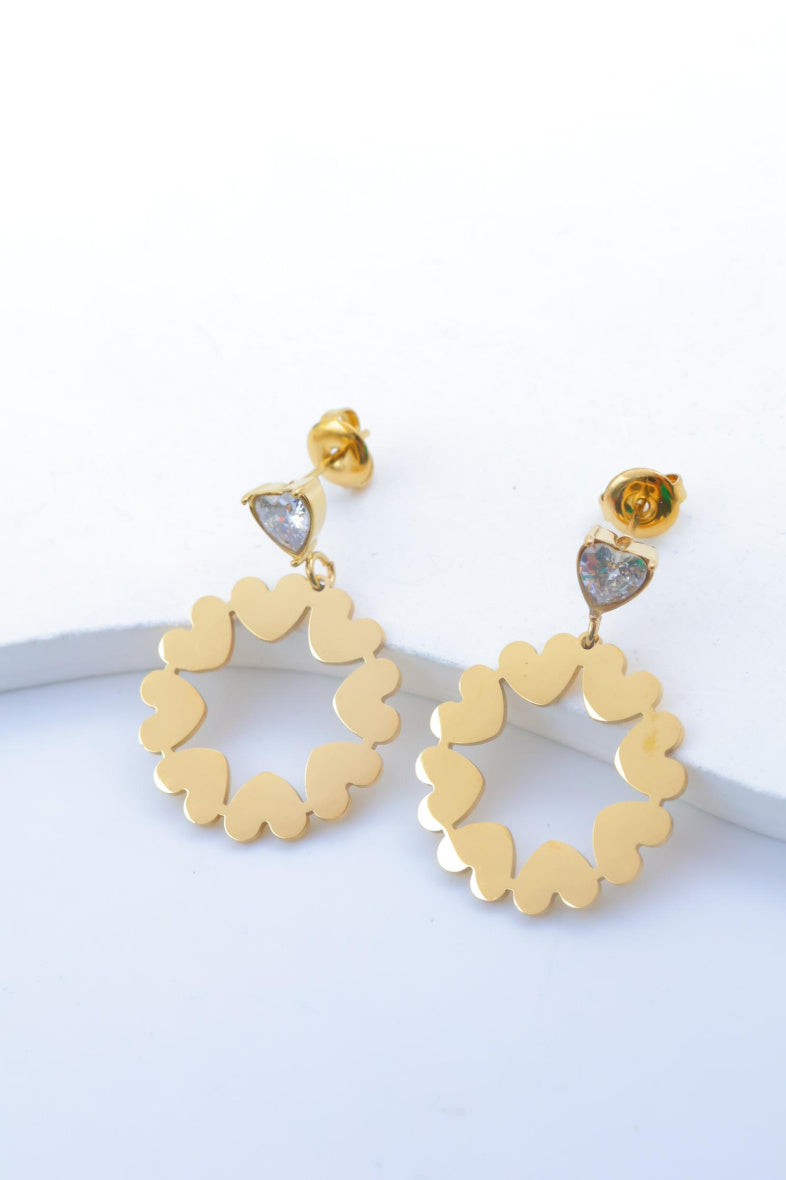 Boucles d'oreilles en acier inoxydable - DORÉ