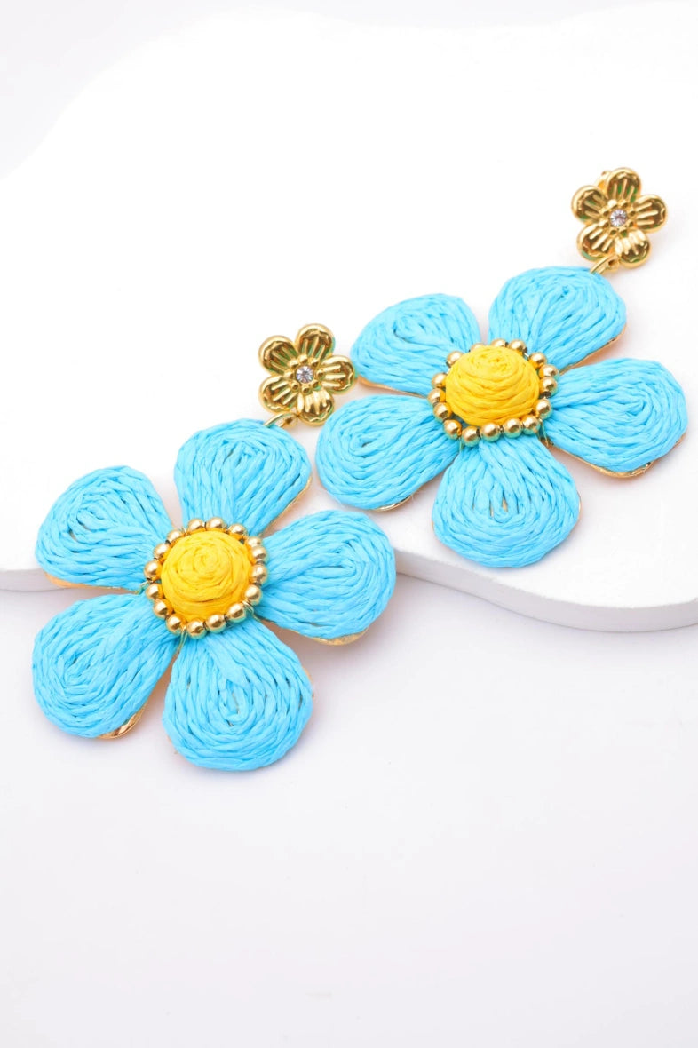 Boucles d'oreilles en acier inoxydable - BLEU