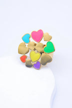 Bague en acier inoxydable ajustable - MULTICOLORE