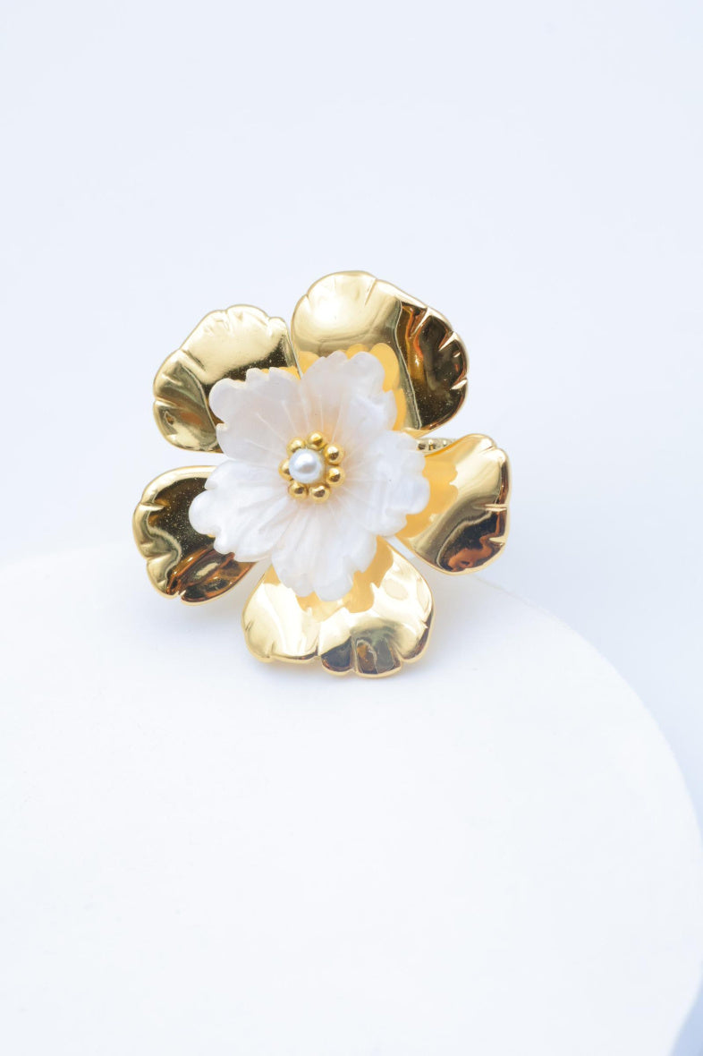 Bague en acier inoxydable ajustable - BLANC