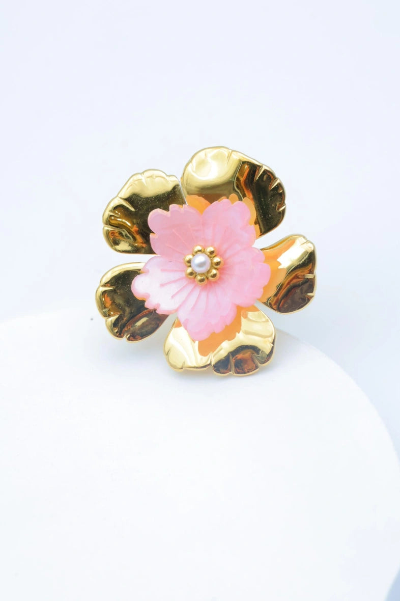 Bague en acier inoxydable ajustable - ROSE