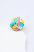 Bague en acier inoxydable ajustable - MULTICOLORE