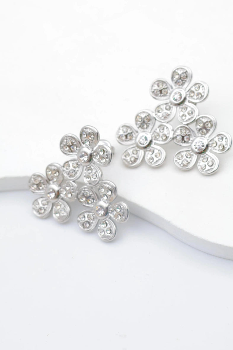 Boucles d'oreilles en acier inoxydable - ARGENT