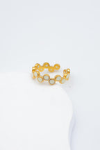Bague en acier inoxydable ajustable - BLANC