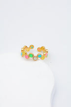 Bague en acier inoxydable ajustable - MULTICOLORE