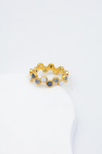 Bague en acier inoxydable ajustable - NOIR