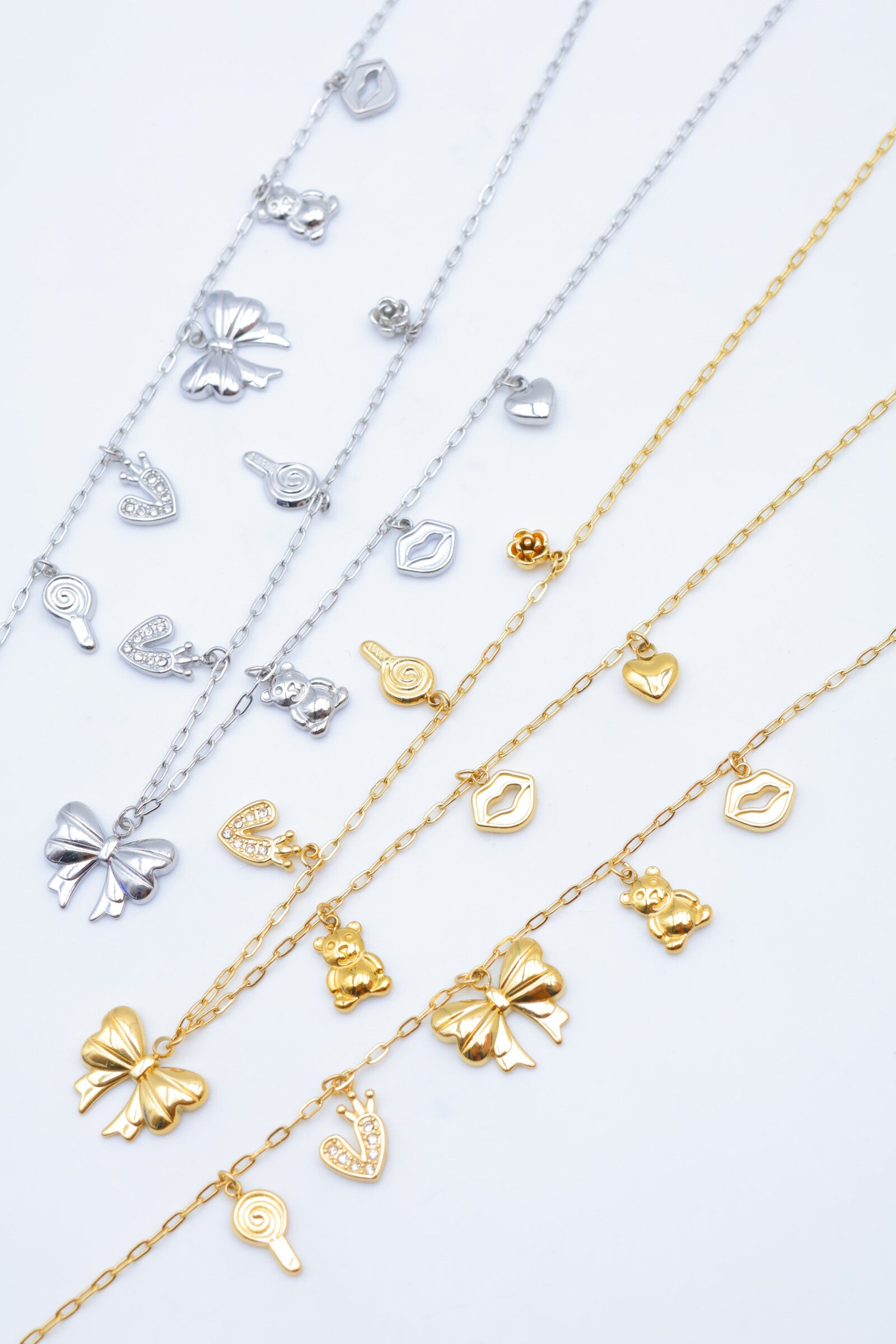Parure de bijoux en acier inoxydable - DORÉ