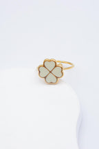 Bague en acier inoxydable ajustable - BLANC