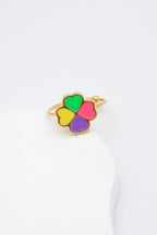 Bague en acier inoxydable ajustable - MULTICOLORE