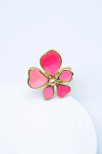 Bague en acier inoxydable ajustable - FUCHSIA