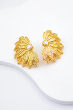 Boucles d'oreilles en acier inoxydable - BLANC