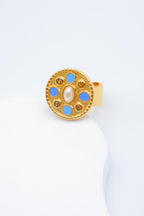 Bague en acier inoxydable ajustable - BLEU