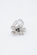 Bague en acier inoxydable ajustable - ARGENT