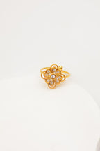 Bague en acier inoxydable ajustable - BLANC