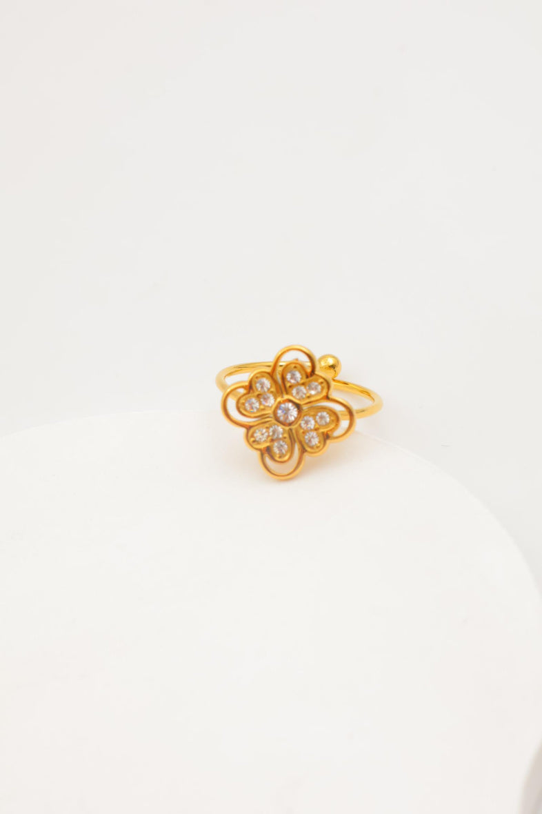 Bague en acier inoxydable ajustable - BLANC