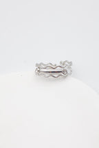 Bague en acier inoxydable ajustable - ARGENT