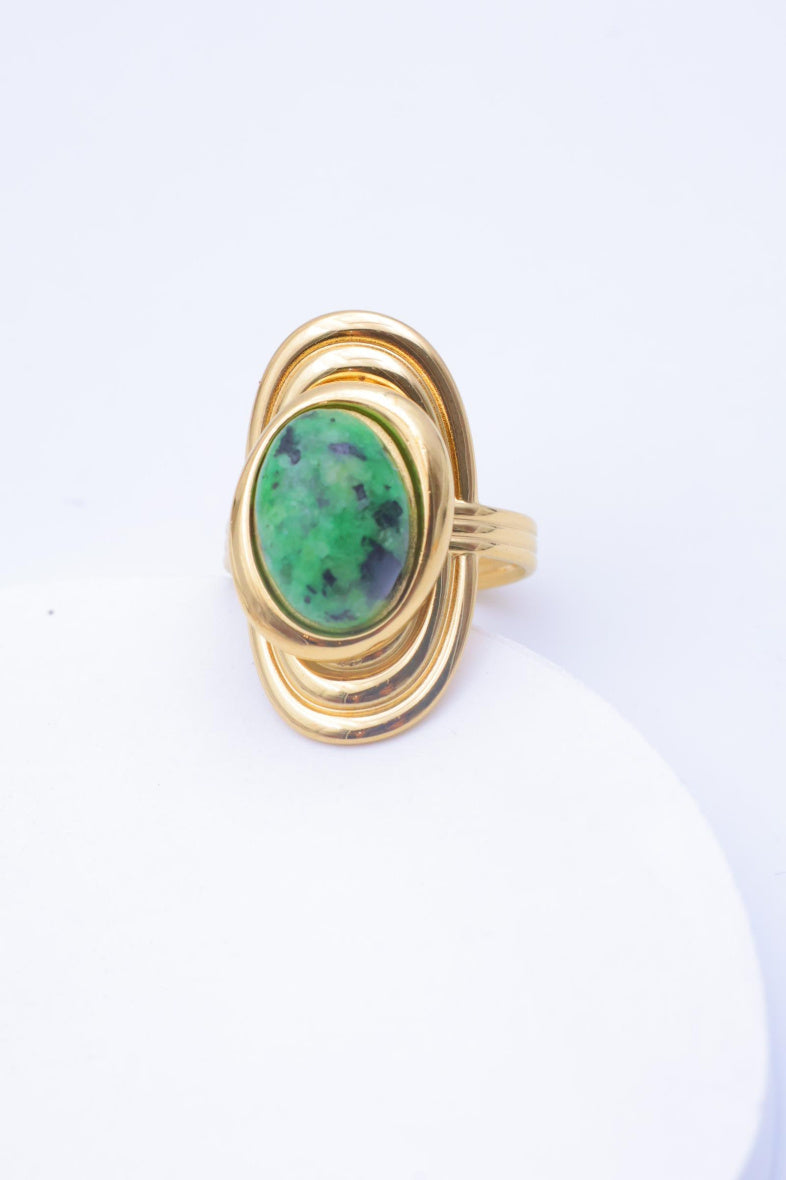 Bague en acier inoxydable ajustable - VERT