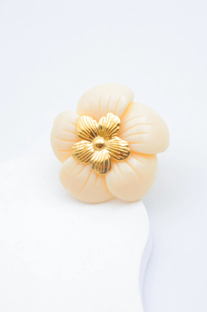 Bague en acier inoxydable ajustable - ÉCRU