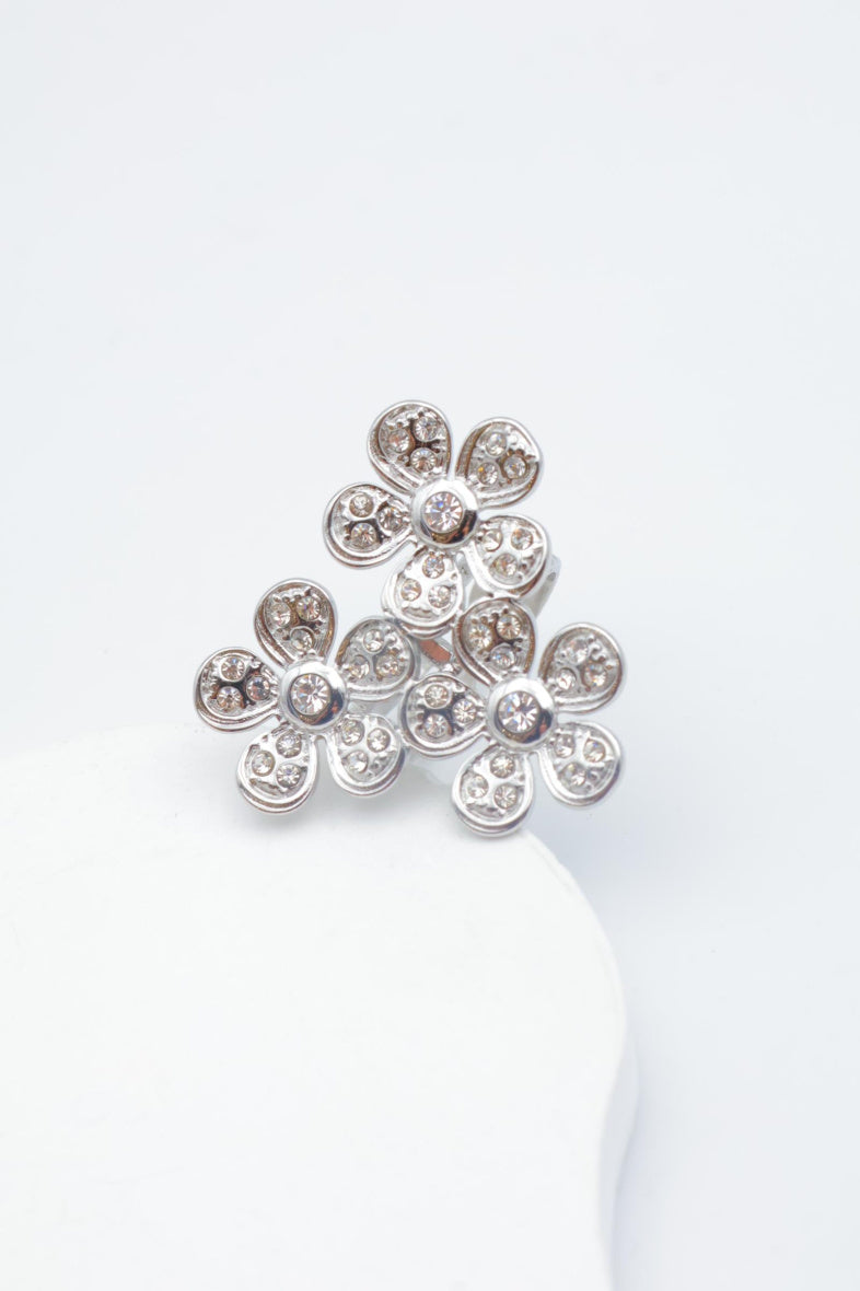 Bague en acier inoxydable ajustable - ARGENT