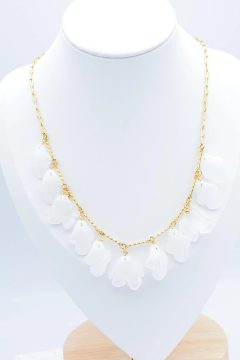 Collier en acier inoxydable - BLANC