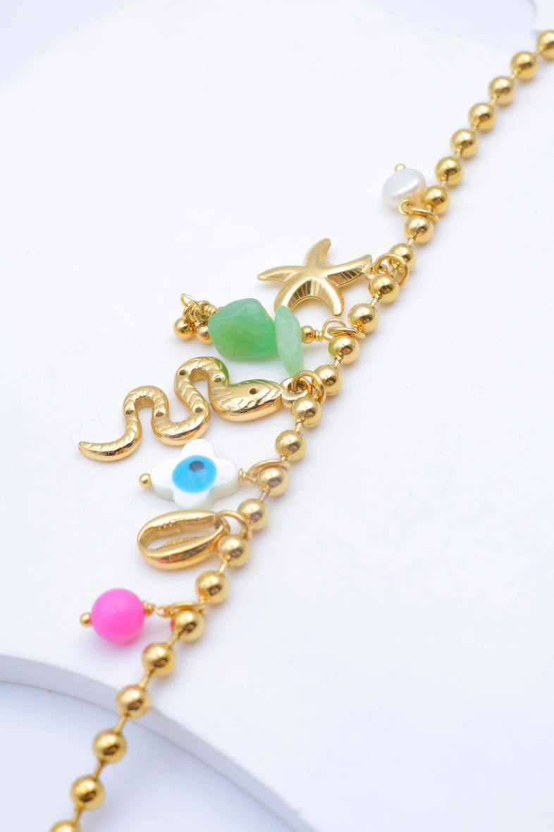 Bracelet en acier inoxydable - MULTICOLORE