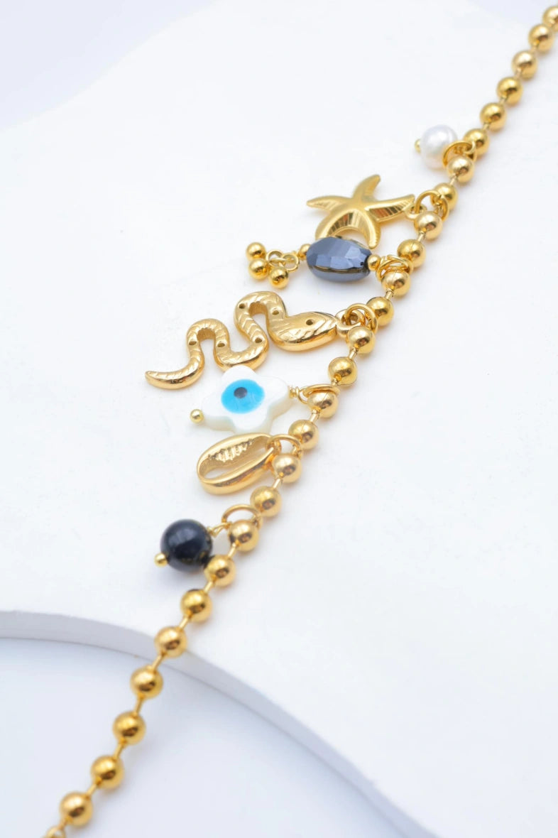 Bracelet en acier inoxydable - NOIR