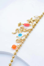 Bracelet en acier inoxydable - ORANGE