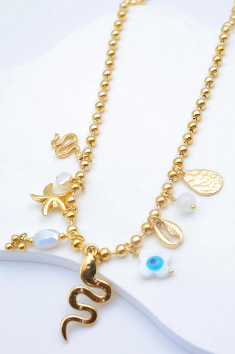Collier en acier inoxydable - BLANC
