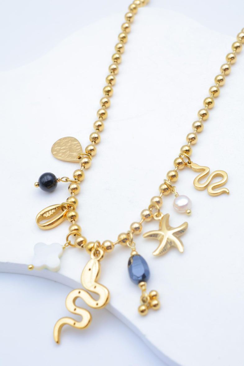 Collier en acier inoxydable - NOIR